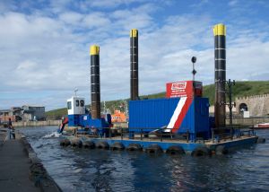 Dredger, harbour, Eyemouth